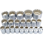 Set of 21 nuts with 12 and 6 point profile image 1