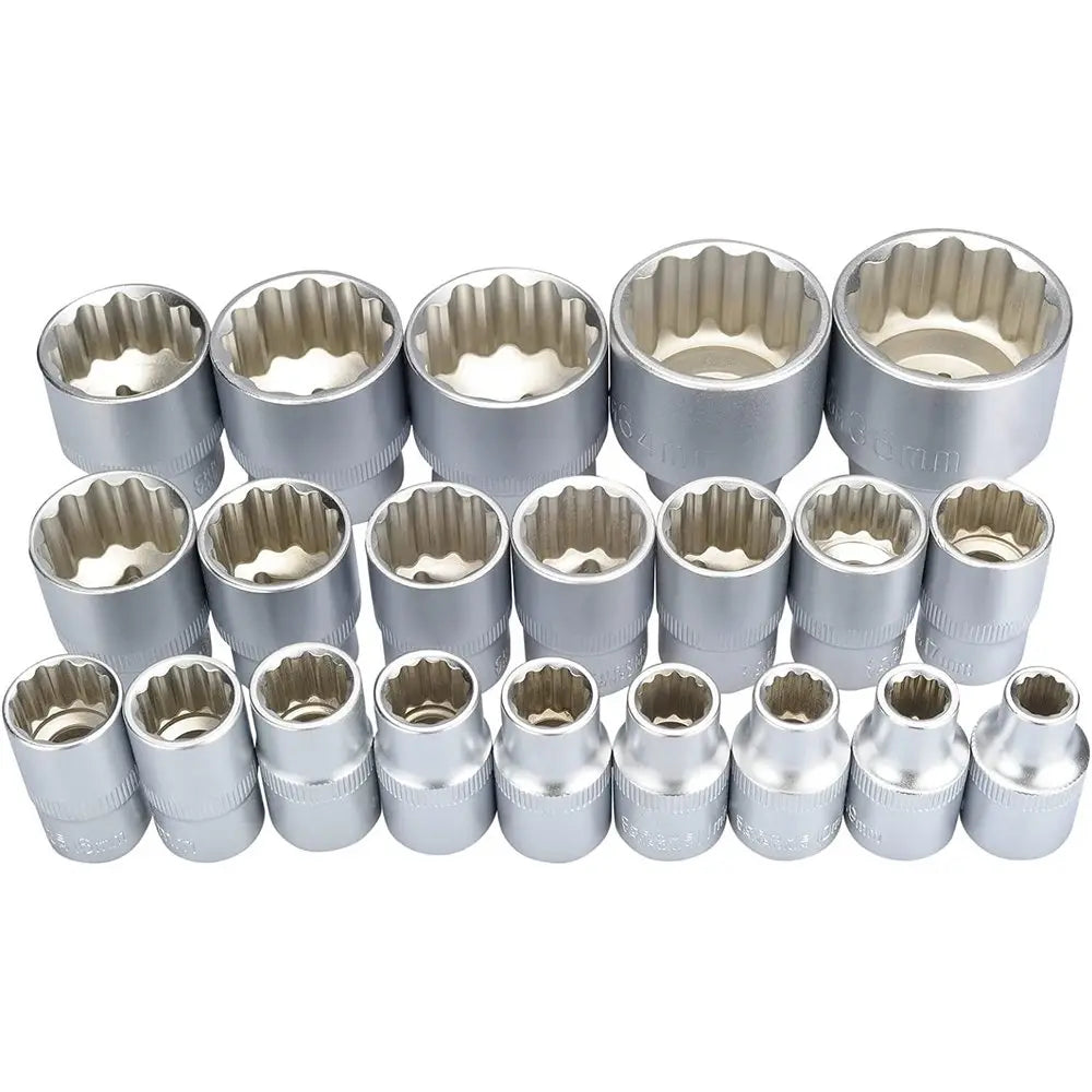 Set of 21 nuts with 12 and 6 point profile image 1