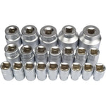 Set of 21 nuts with 12 and 6 point profile image 2