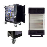 F-Tools Workshop Trolley 8 Full Drawers Side Storage Space (BK) image 5