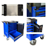 F-Tools Professional Workshop Trolley with 6 Equipped Drawers and Storage Compartment (BL) image 3