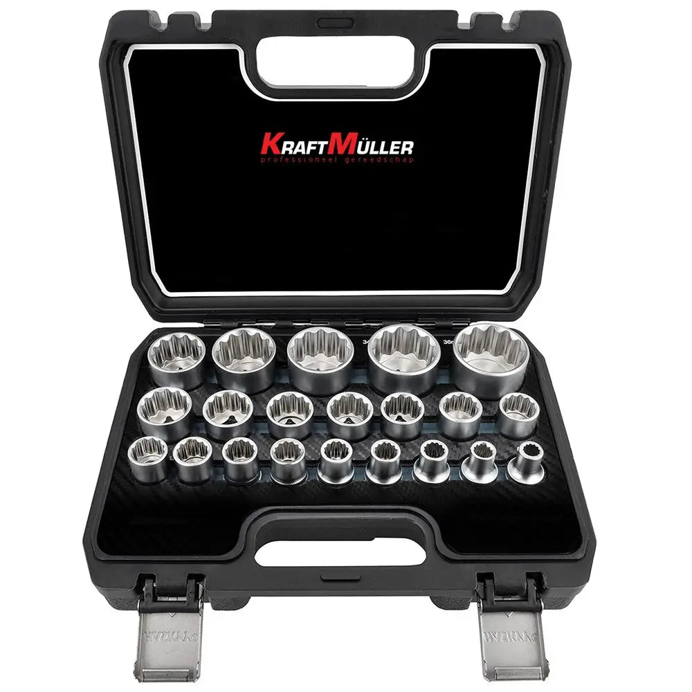 Set of 21 nuts with 12 and 6 point profile image 0