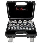 Set of 21 nuts with 12 and 6 point profile image 0